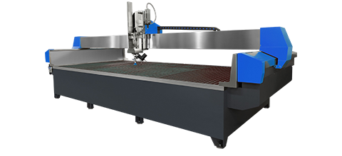 Машина для гидроабразивной обработки камня