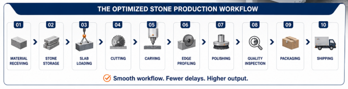 Automated Stone Production Workflow